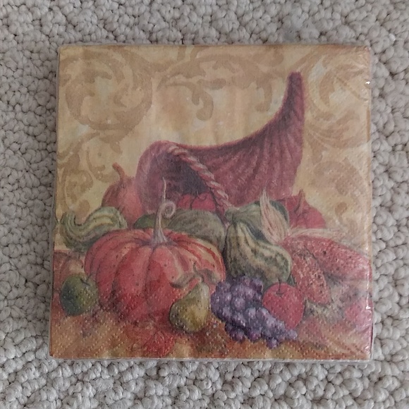 Fall Napkins Guest Towels 6 Packages 20 Count Each Total 120 NEW In Packages - Picture 4 of 4